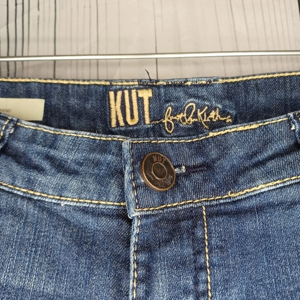 Kut From The Kloth Katy Boyfriend Blue Denim Jeans